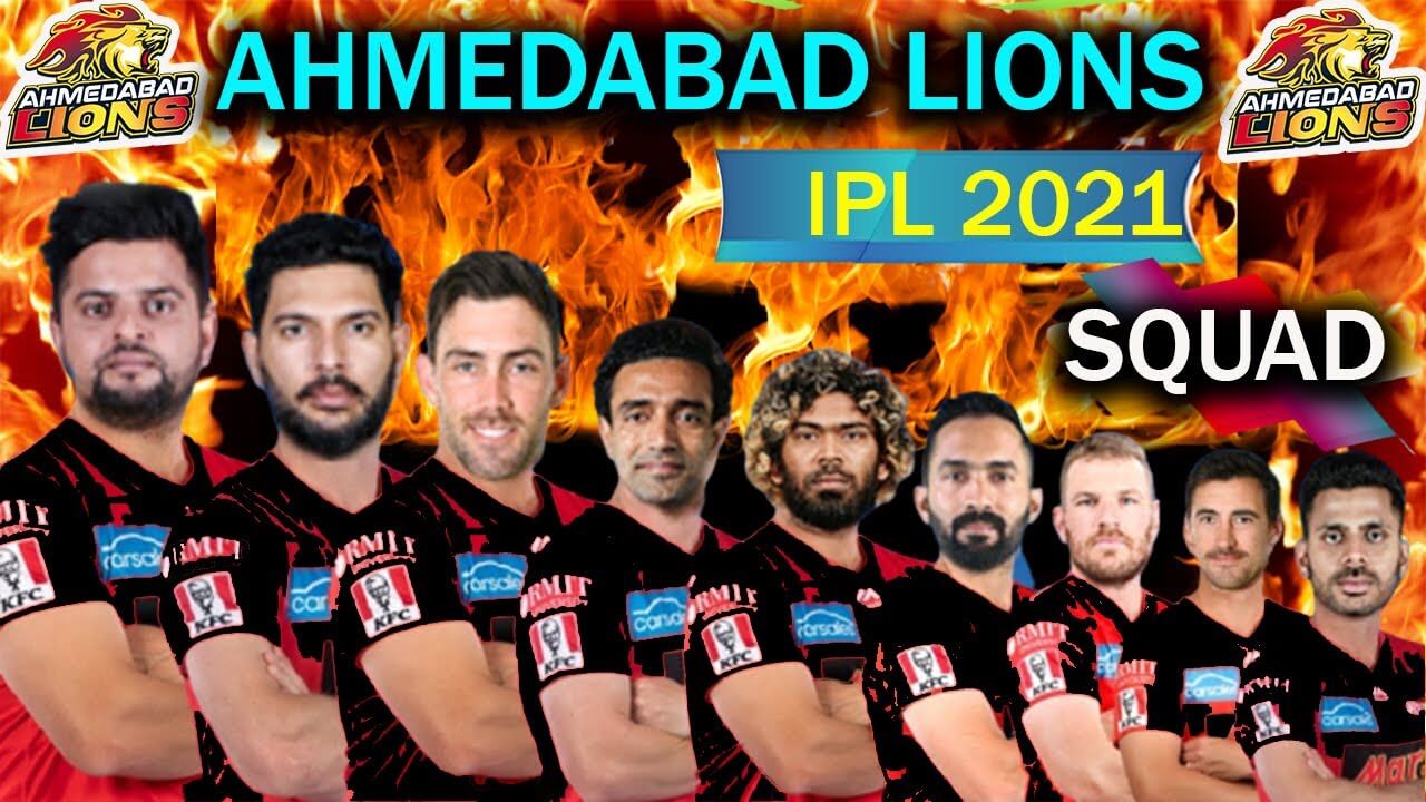 Cricket team Ahmedabad lions from India.