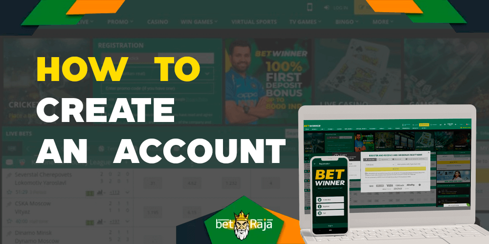 How to create an account on the betwinner platform.