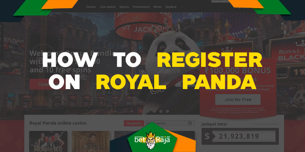 How to register on Royal Panda