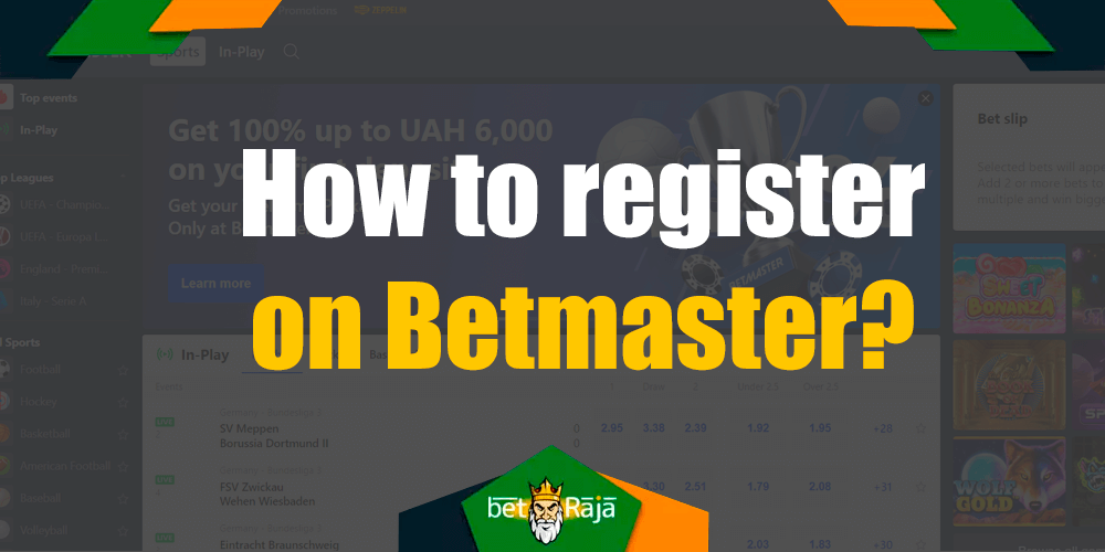 All details you should know before sign up on the betmaster.