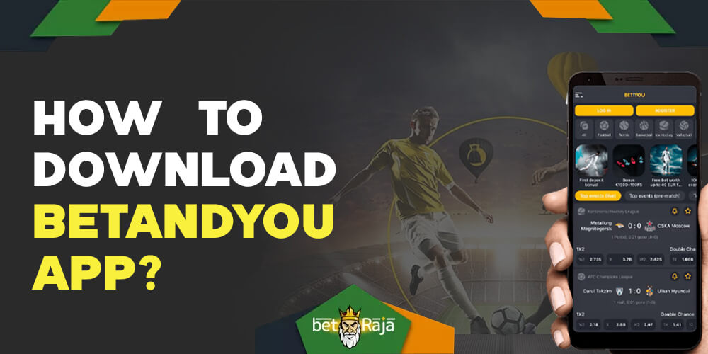 BetAndYou India has its own mobile application, which includes the right set of options and a full list of sections, including sports betting, online casino, poker, and others.