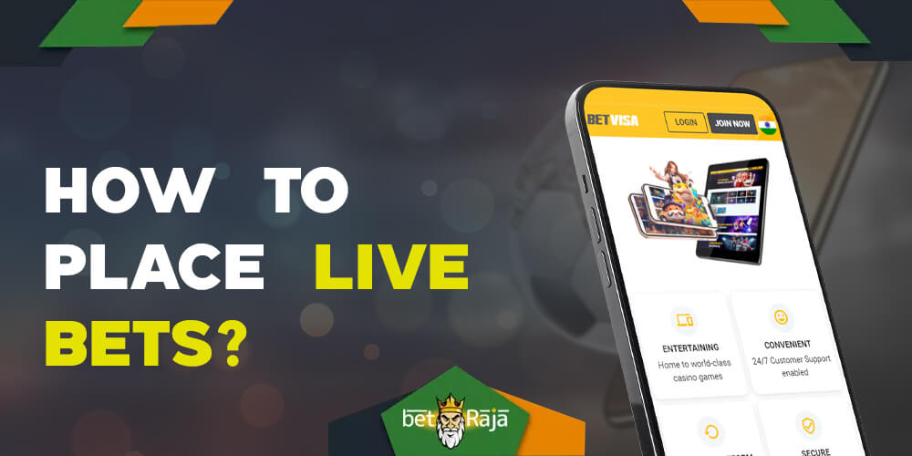 How to place live bets in Betvisa bookmaker