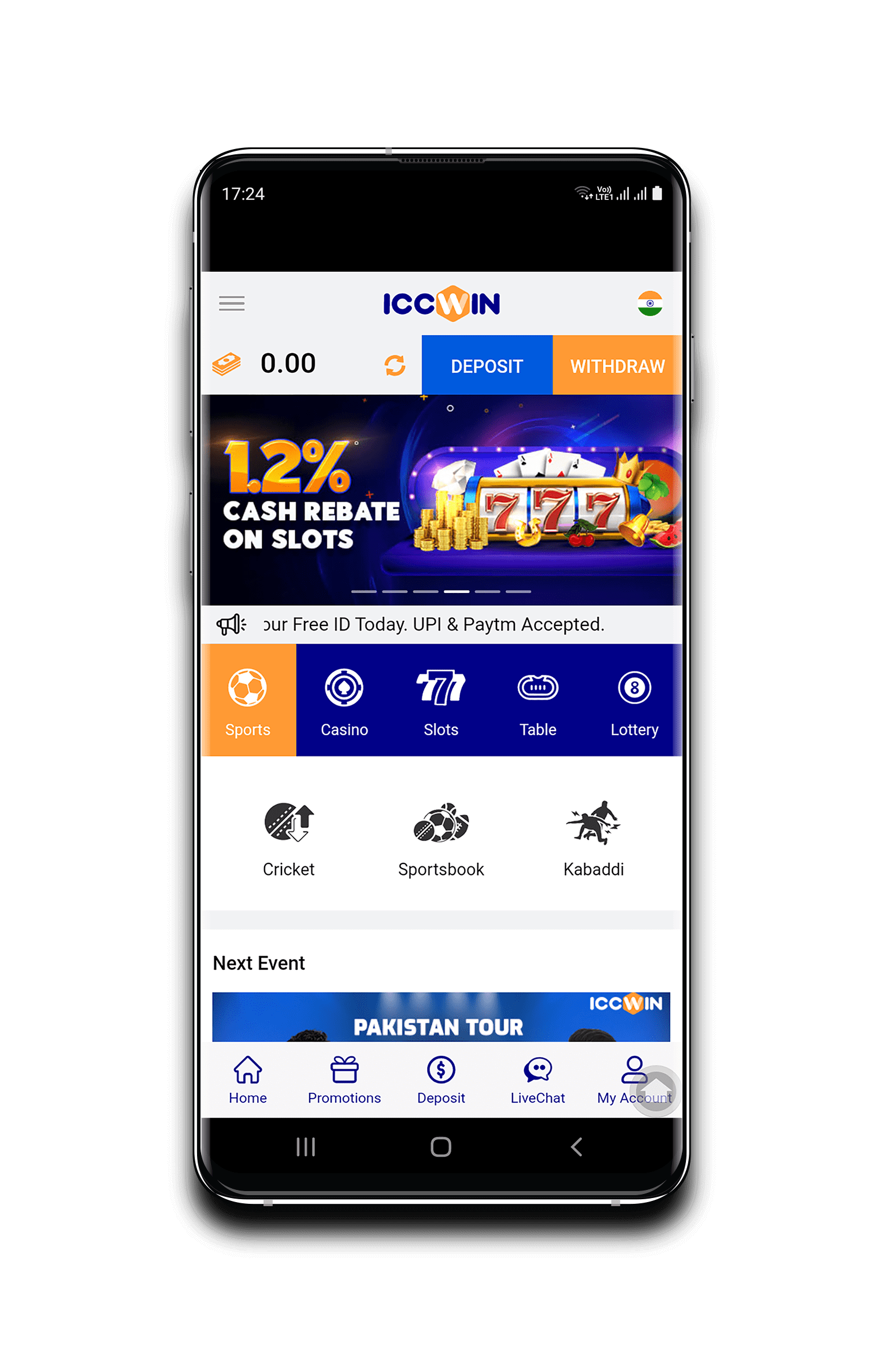 iccwin bookmaker mobile app for android