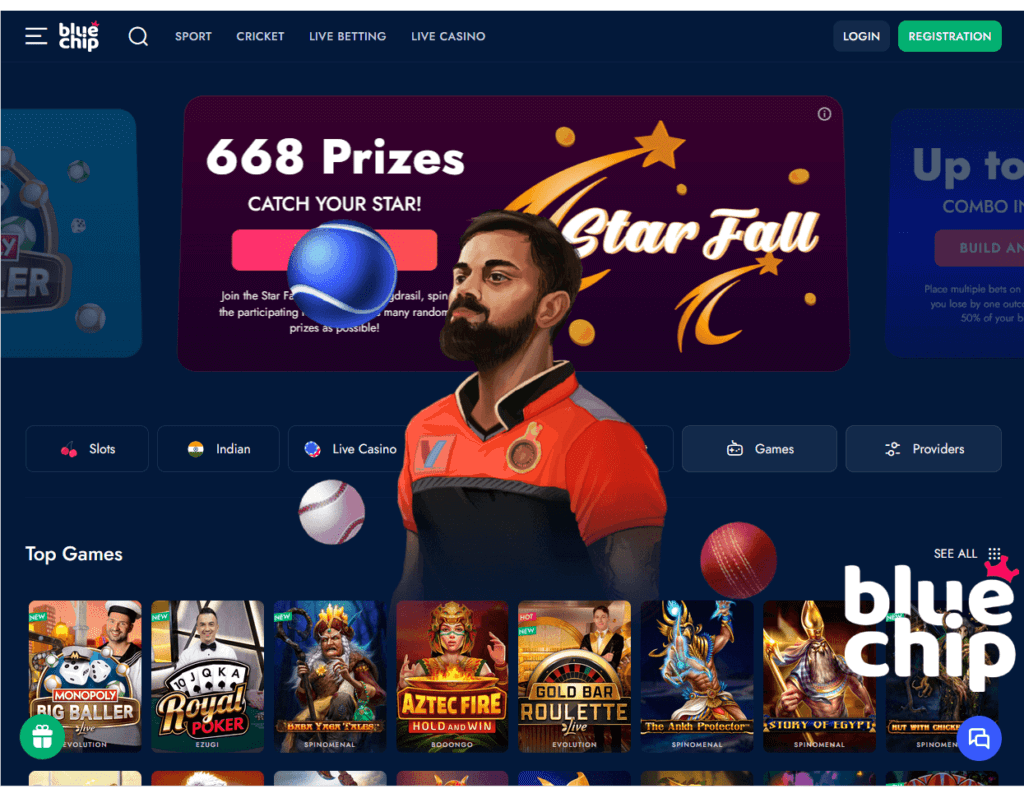 Blue Chip casino offers its players the best conditions and user-friendly interface