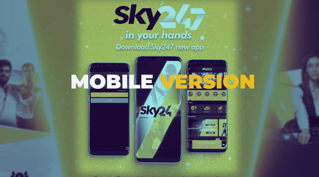 Bookmaker Sky247 has developed a mobile application for Android.