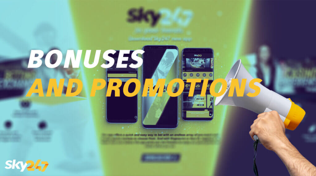 The best Sky247 bookmaker bonuses in the mobile app.