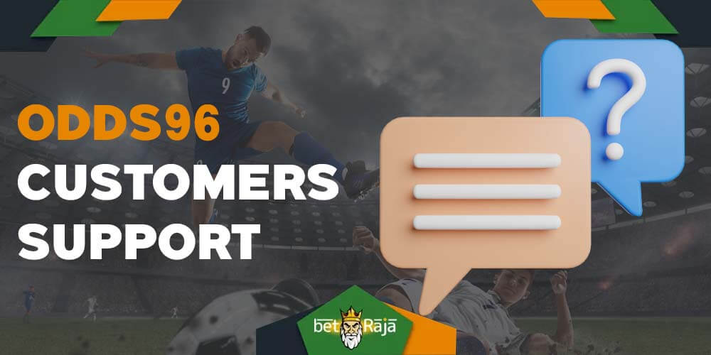 How users from India can contact Odds96 support via the app