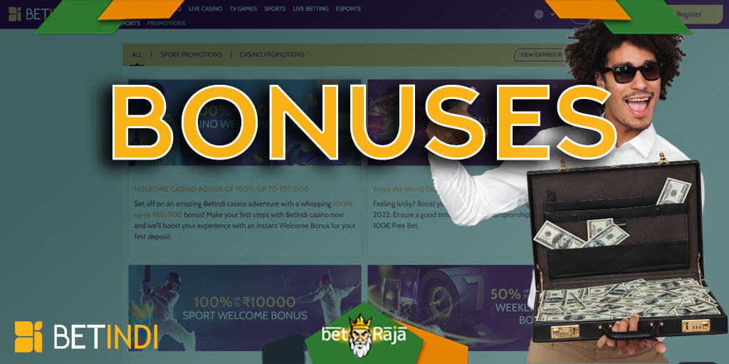 All about bonuses for Betindi casino players.