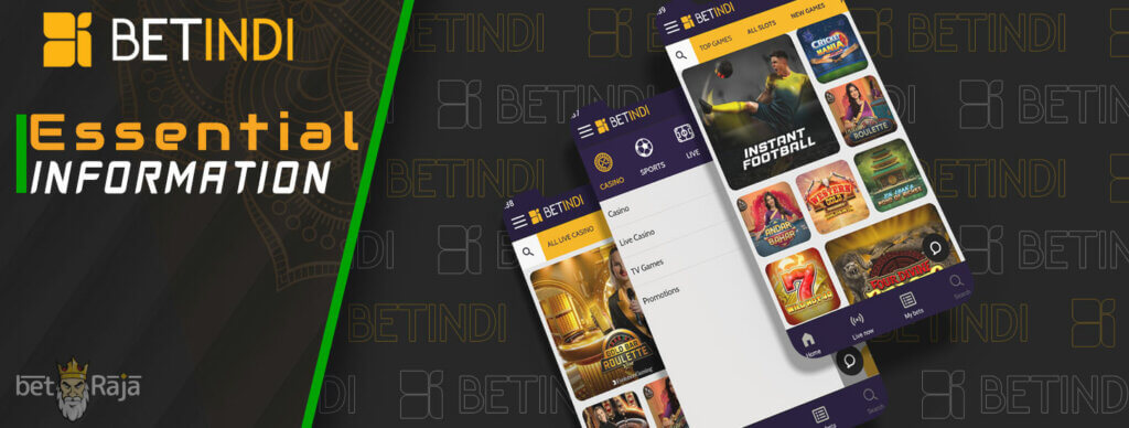 Important and useful information about the Betindi mobile application.