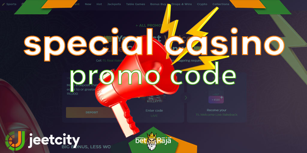 Special bonus for playing from Jeetcity casino.