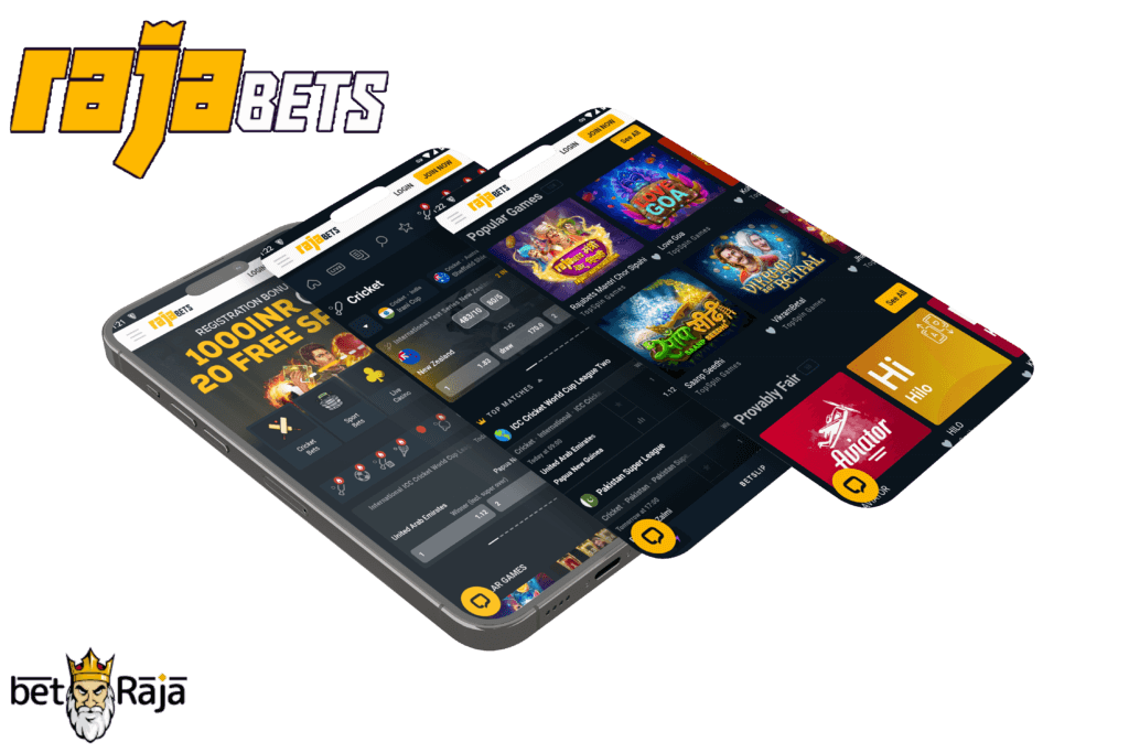 RajaBets app for cricket betting in India
