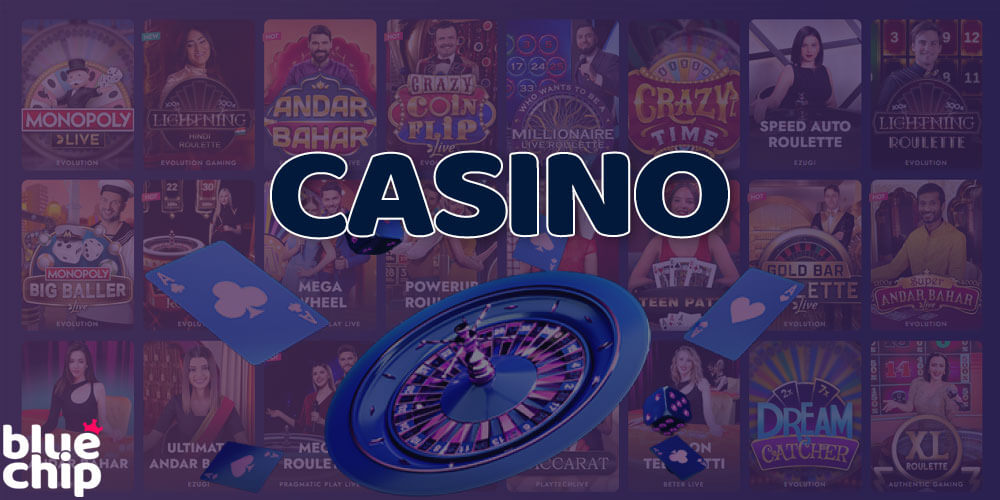 Roulette, slots, cards and craps are all available on the Bluechip website.