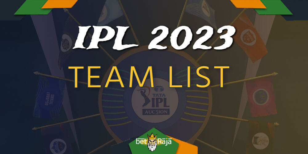 IPL 2023 Official Team List