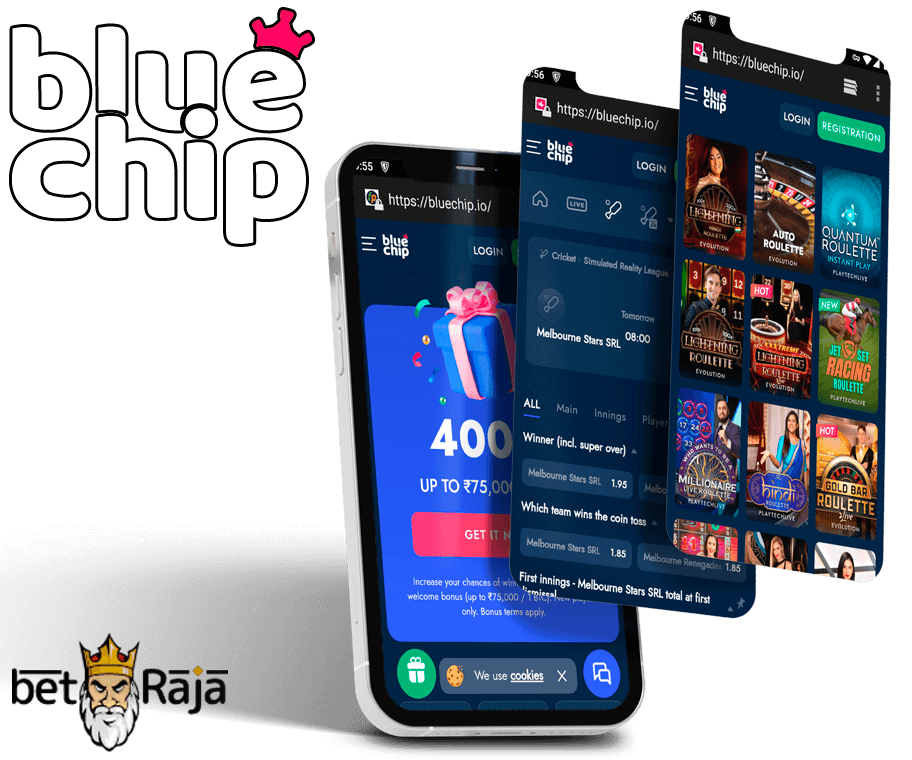 Blue chip appeared not so long ago but has already established itself as a high-quality and reliable bookmaker and online casino. 