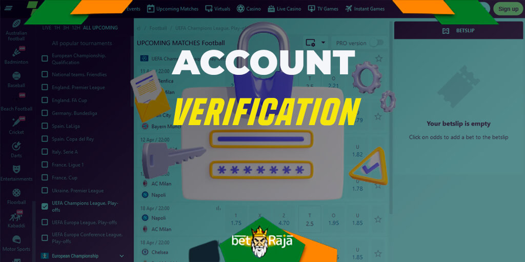 Parimatch account verification process