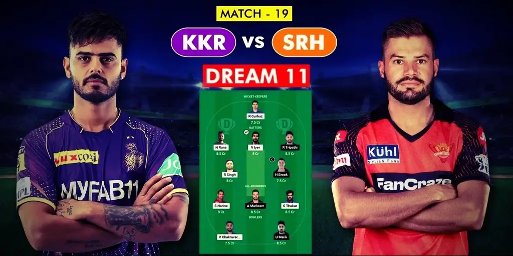 Kolkata Knight Riders will feel confident as they take on the Sunrisers Hyderabad in the 19th game of the Indian Premier League 2023.