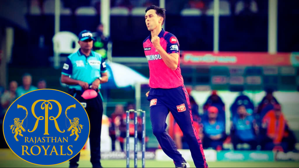 The Rajasthan Royals (RR) players list and their respective roles for the cricket match against Sunrisers Hyderabad (SRH). The list includes the player's name, jersey number, and position such as batsman, bowler, all-rounder, or wicket-keeper.