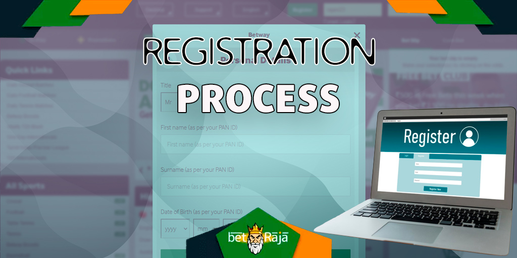 Betway has an extremely straightforward registration process that takes a few minutes to complete at best.