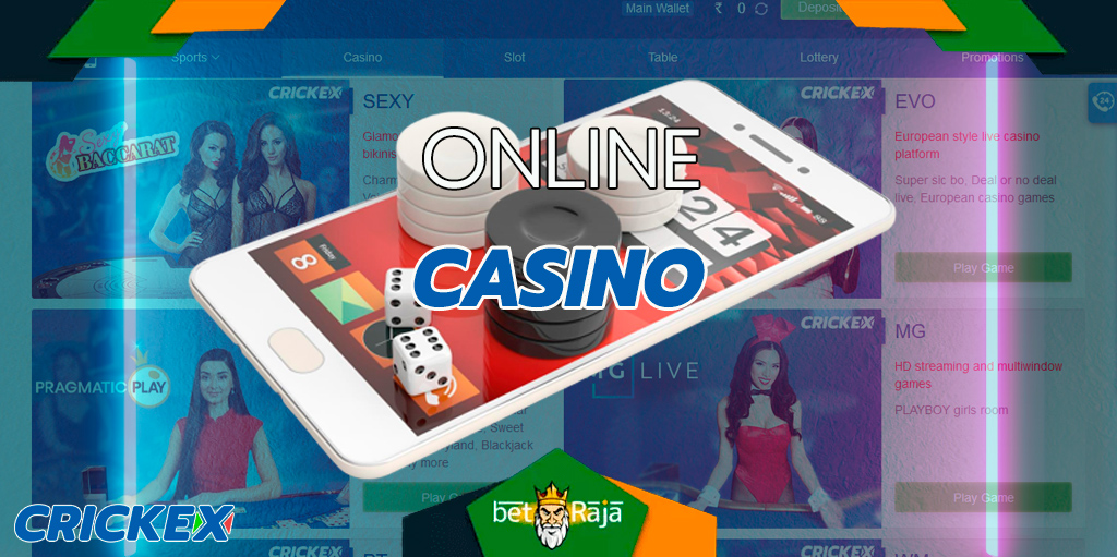 The Crickex mobile app offers a full range of casino games