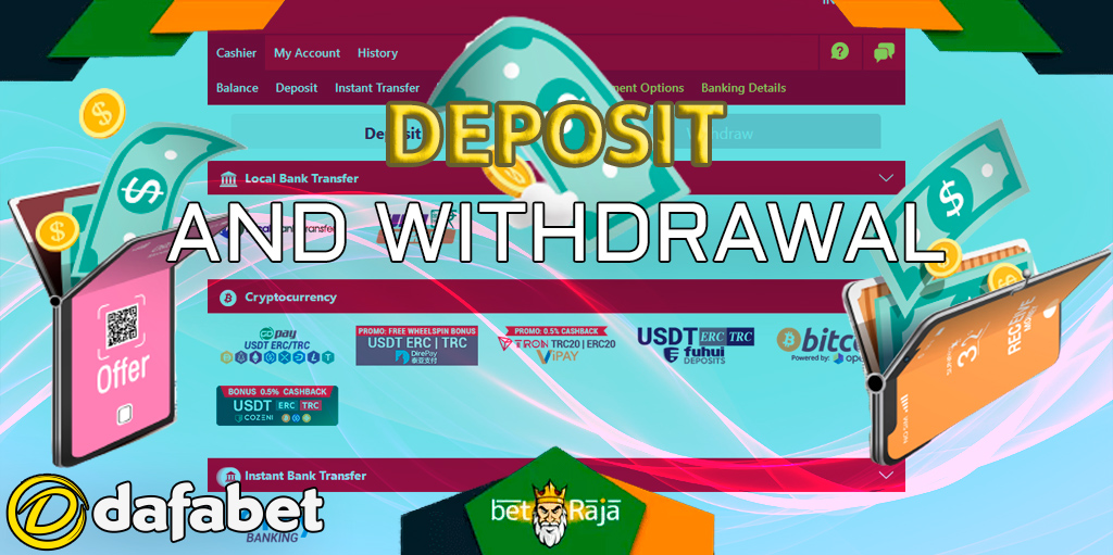 Deposit and withdrawal limits at Dafabet Casino