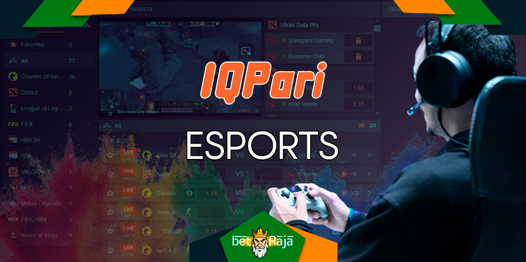 If you want to bet on e-sports, then IQPari bookmaker is your choice