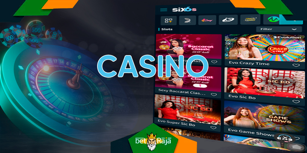 A wide variety of online games are available at Six6s Casino. 