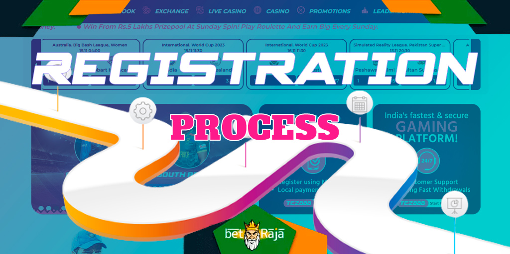Step-by-step instructions for registering at the Tez888 online casino.